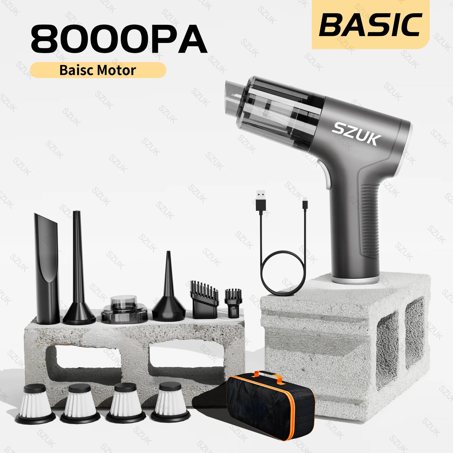 Mini Car Vacuum – Ultra Powerful, Cordless, and Portable