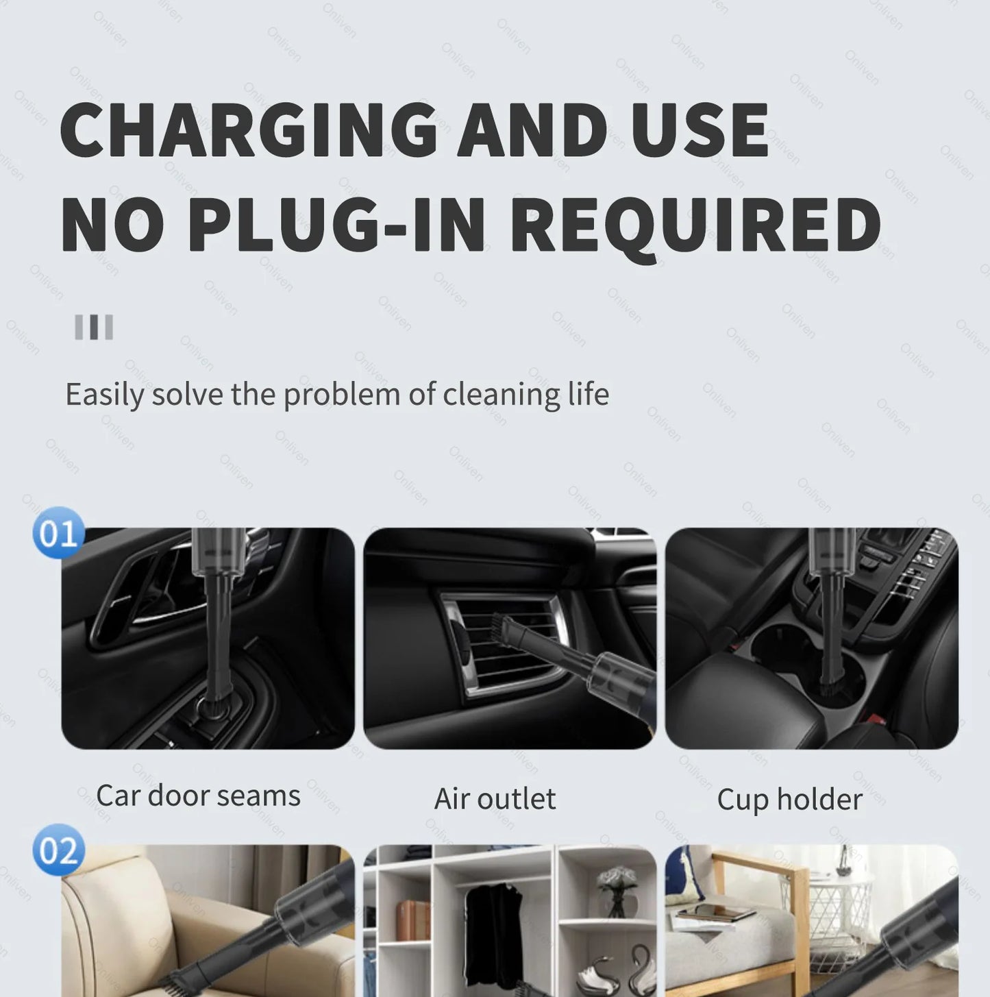 Mini Car Vacuum – Ultra Powerful, Cordless, and Portable